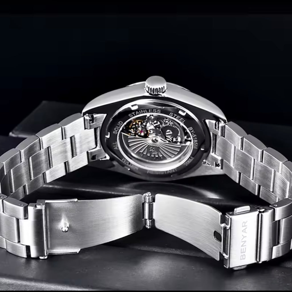 BENYAR BY-5185 men watch sky blue dial 39mm