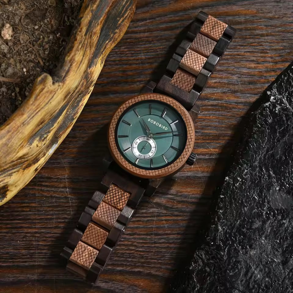 men wooden watch BOBOBIRD GT131-2A