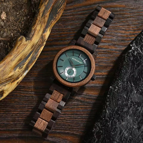 men wooden watch BOBOBIRD GT131-2A