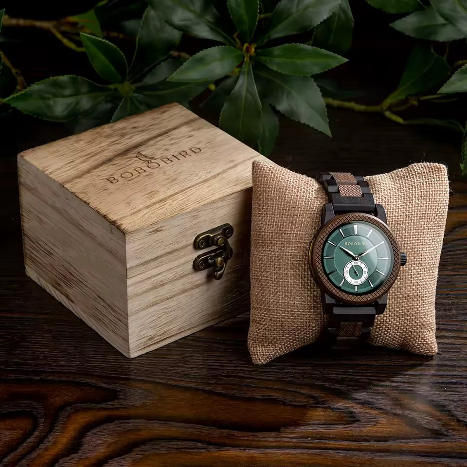 men wooden watch BOBOBIRD GT131-2A