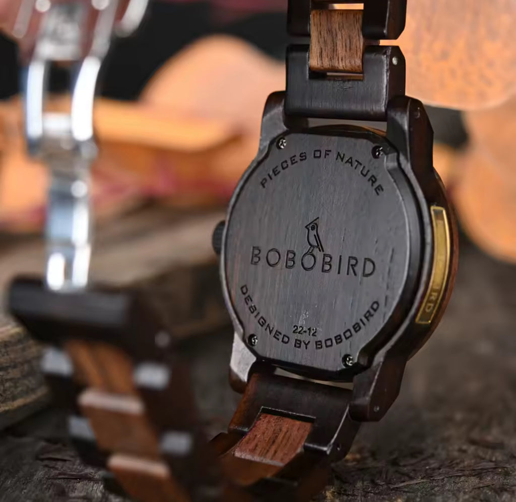 men wooden watch BOBOBIRD GT132-2