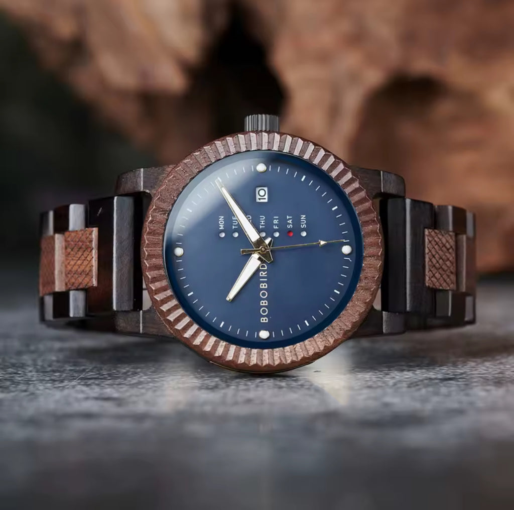 men wooden watch BOBOBIRD GT132-2
